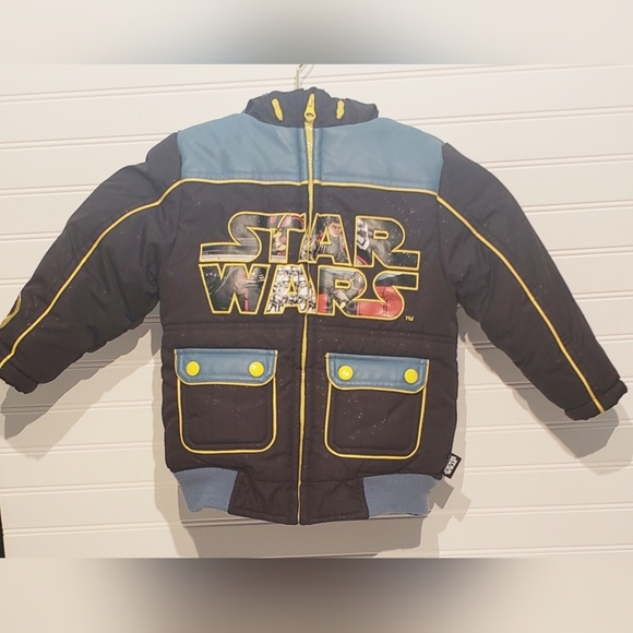 Disney Other - 🌻 Disney Star Wars Galaxy Print Puffer Coat